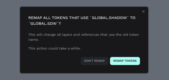 Tokens remap